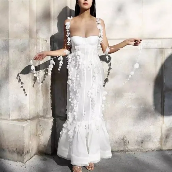 Zimmermann Botanica Silk Linen Petal Gown - Picture 1 of 15